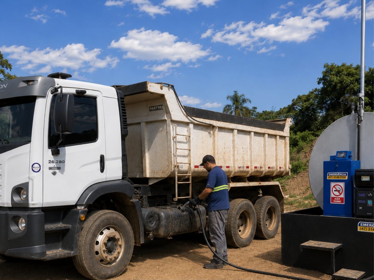 Unidade Smart Tank instalada em bomba de diesel S10